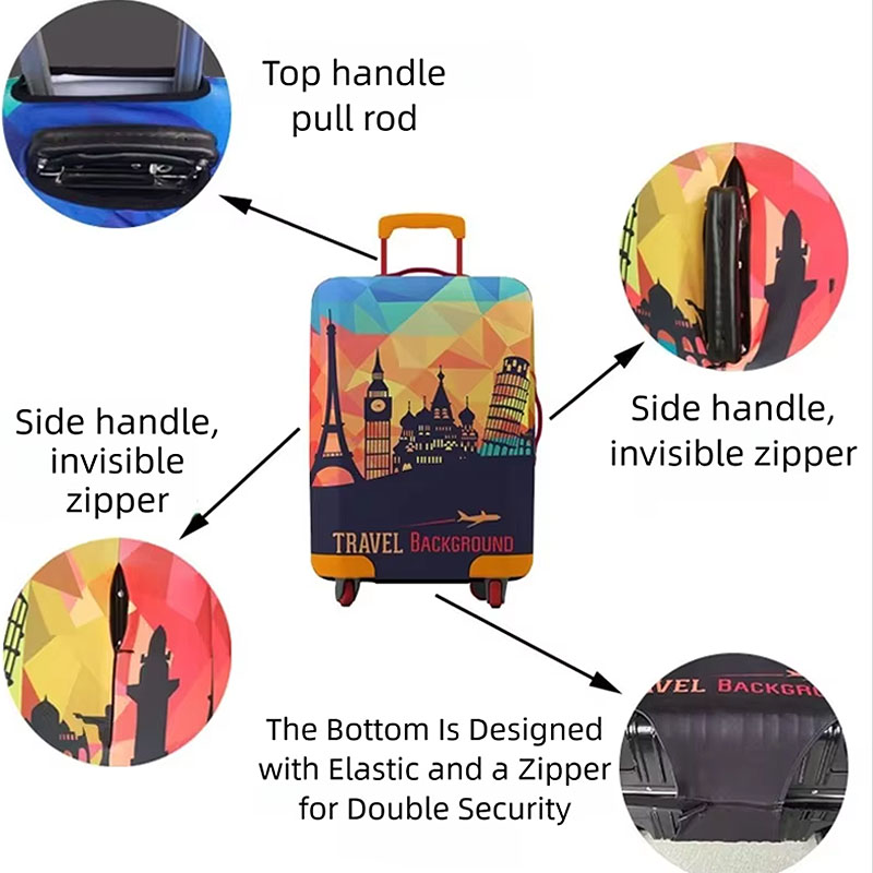 新しい旅行スーツケースプロテクターキャリア防水カバーキャリア - Waterproof Suitcase Cover Protector のレビューと価格
