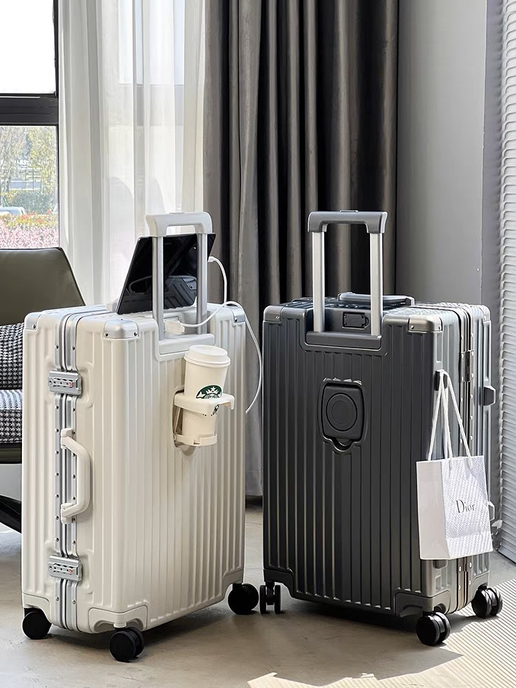 SUSHIMU 機内持ち込み荷物 カップ電話ホルダー付き ハ - Spinner Wheel Rolling Suitcase 20 Inch のレビューと価格