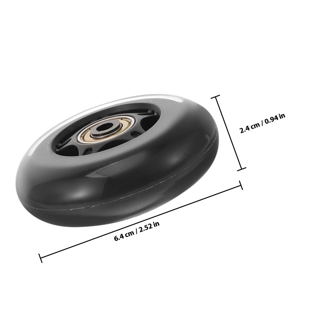 4 個の透明交換用ホイール荷物用サイレントホイール 2.5  - Silent Replacement Luggage Wheels のレビューと価格