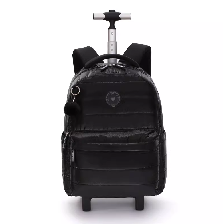 18インチのスクール用ホイール付きバックパック、ティーンエイ - Foldable Rolling Luggage Bag のレビューと価格