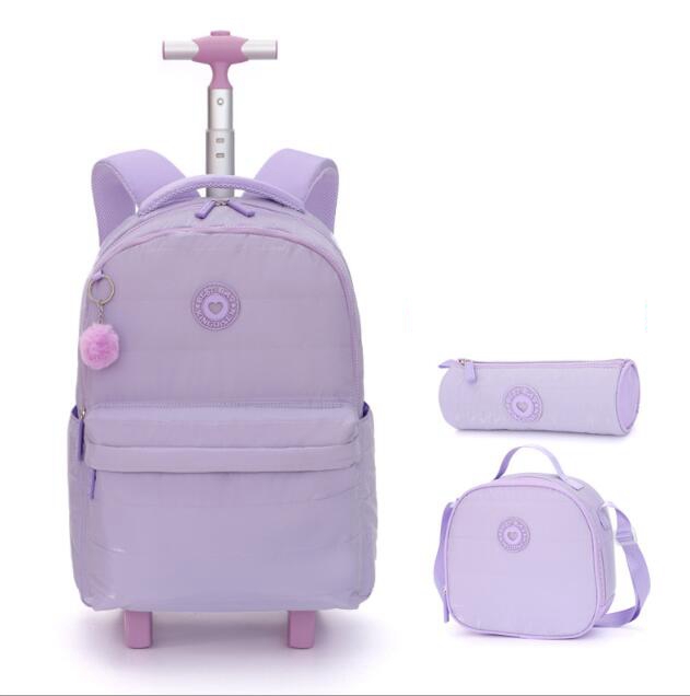 18インチのスクール用ホイール付きバックパック、ティーンエイ - Foldable Rolling Luggage Bag のレビューと価格
