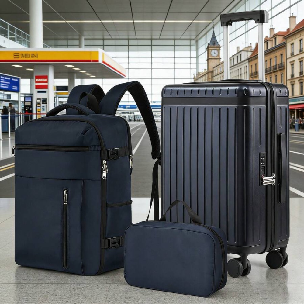 3ピース 20インチ キャリーオンラゲージセット ハードシェ - Spinner Wheel Rolling Suitcase 20 Inch のレビューと価格