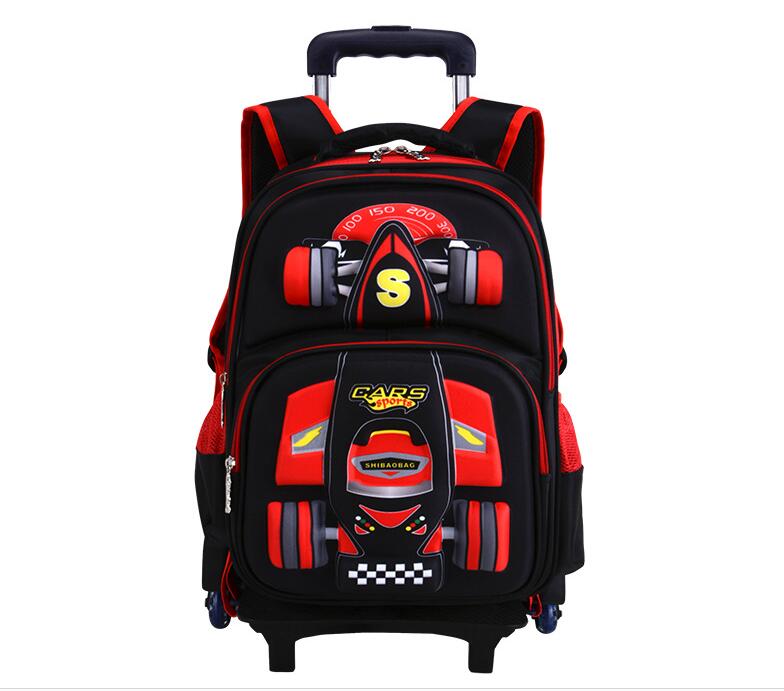 子供用スクールローリングバックパック子供用旅行用トロリーバッ - Foldable Rolling Luggage Bag のレビューと価格