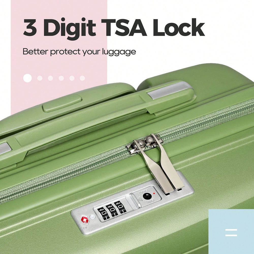 3ピースハードシェルラゲージセット、軽量PPスーツケース、ス - Expandable Hard Shell Luggage Set のレビューと価格