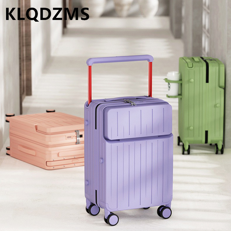 KLQDZMS 24 インチ荷物コンパートメントフロントオー - Front Opening Laptop Luggage 24 Inch のレビューと価格