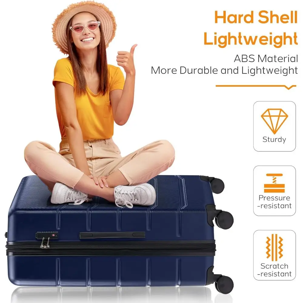 3ピース ハードシェル拡張可能スーツケースセット（スピナーホ - Expandable Hard Shell Luggage Set のレビューと価格