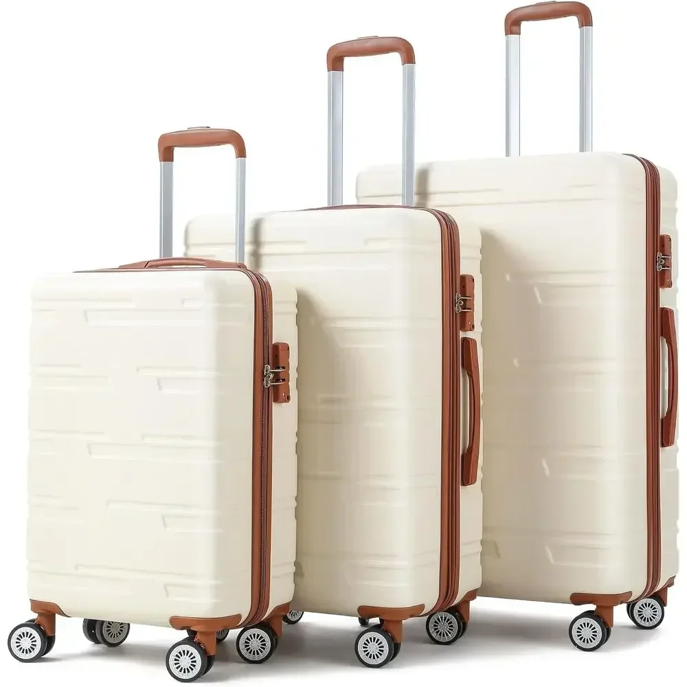 拡張可能な3ピースハードシェルラゲージセット（スピナーホイー - Expandable Hard Shell Luggage Set のレビューと価格