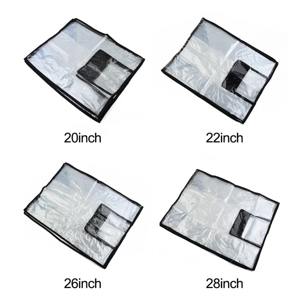 新しい旅行荷物プロテクターケース 18-30 インチ PVC - Luggage Protective Cover Transparent のレビューと価格