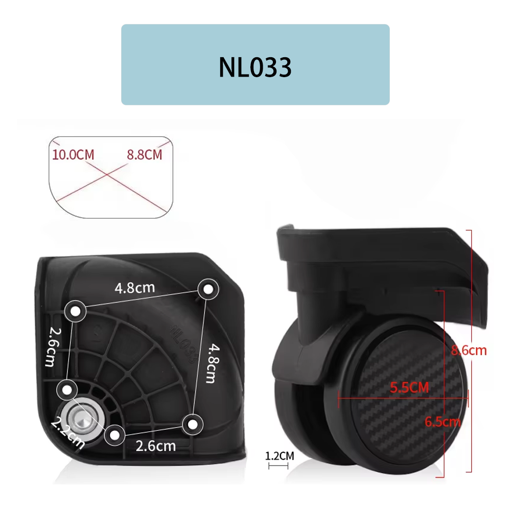 Baixiang NL033 スピナーキャスターホイールキッ - Silent Replacement Luggage Wheels のレビューと価格