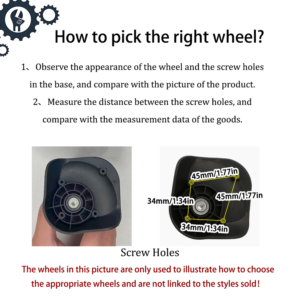 Baixiang NL033 スピナーキャスターホイールキッ - Silent Replacement Luggage Wheels のレビューと価格