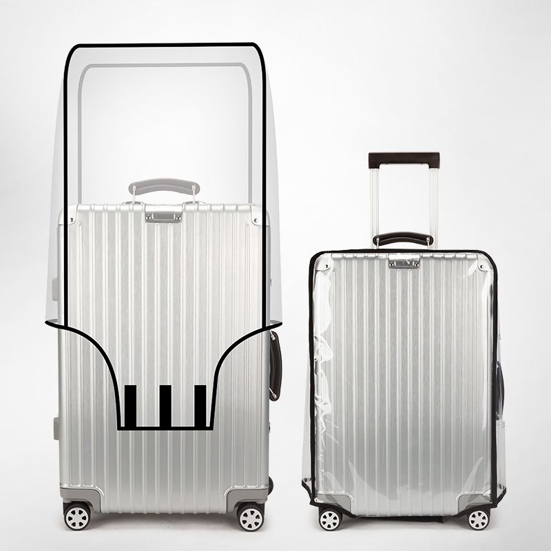 透明なPVC製荷物保護カバー 車輪付き荷物保護カバー 耐摩耗 - Luggage Protective Cover Transparent のレビューと価格