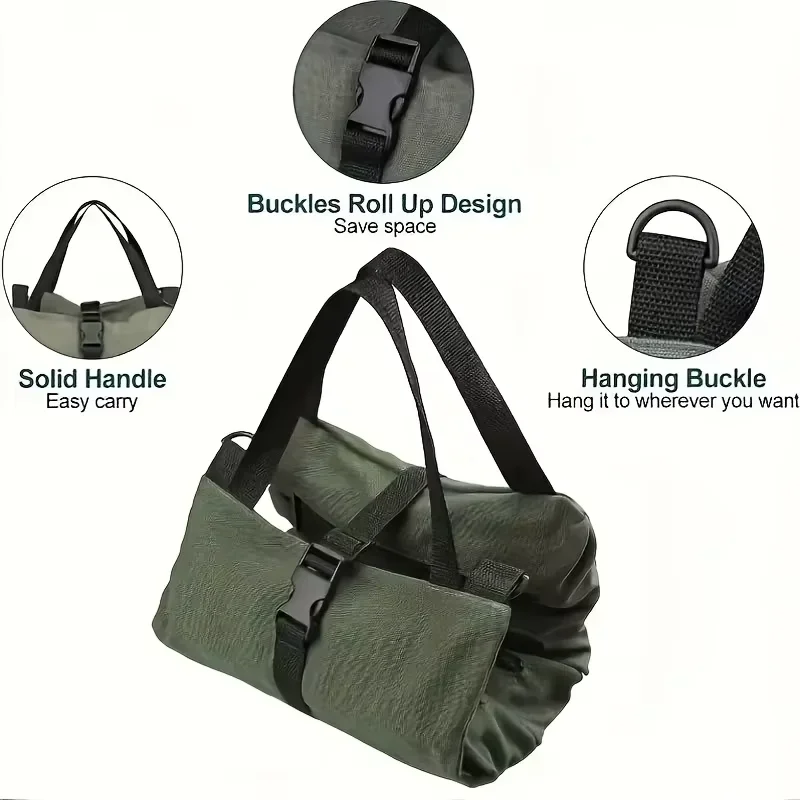 1pc 多目的キャンバスロールツールバッグ車のツールオーガナ - Foldable Rolling Luggage Bag のレビューと価格