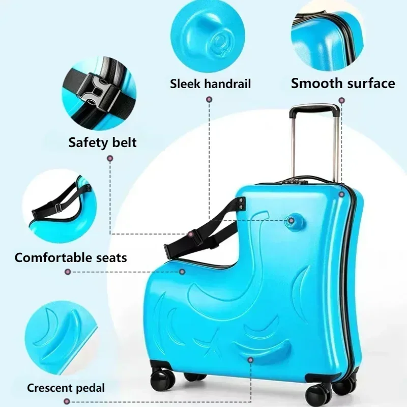 子供用スーツケース、ホイール付きスクーター、幼児用旅行用耐久 - Kids Ride On Suitcase Scooter のレビューと価格