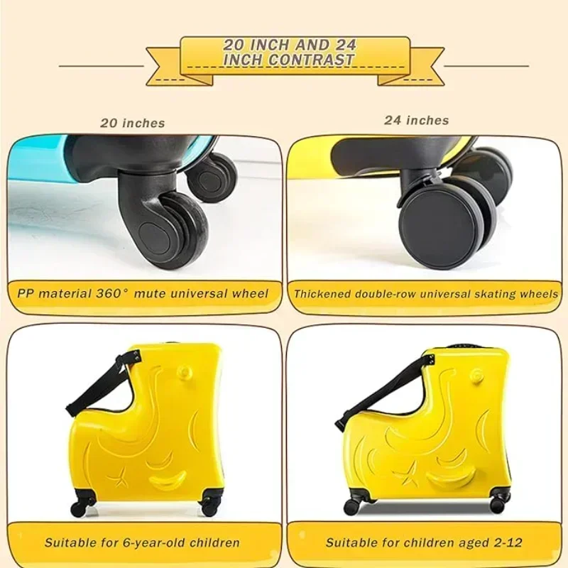 子供用スーツケース、ホイール付きスクーター、幼児用旅行用耐久 - Kids Ride On Suitcase Scooter のレビューと価格