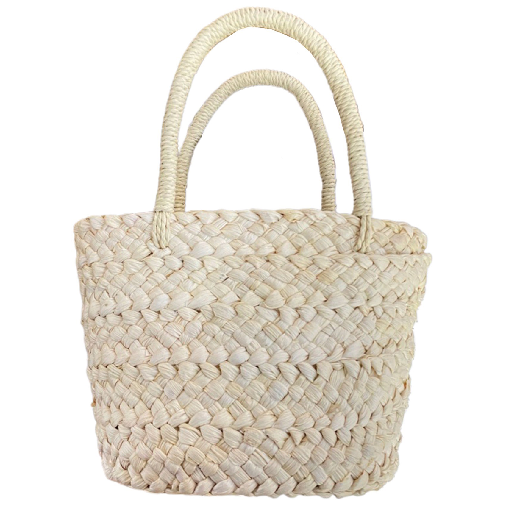 ABQR 夏の手作り小さな編みバッグ トウモロコシの皮のハン - Handbags のレビューと価格
