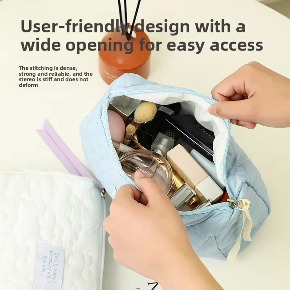 新しい花柄女性化粧バッグトイレタリー化粧品オーガナイザージッ - Cosmetic Bags のレビューと価格