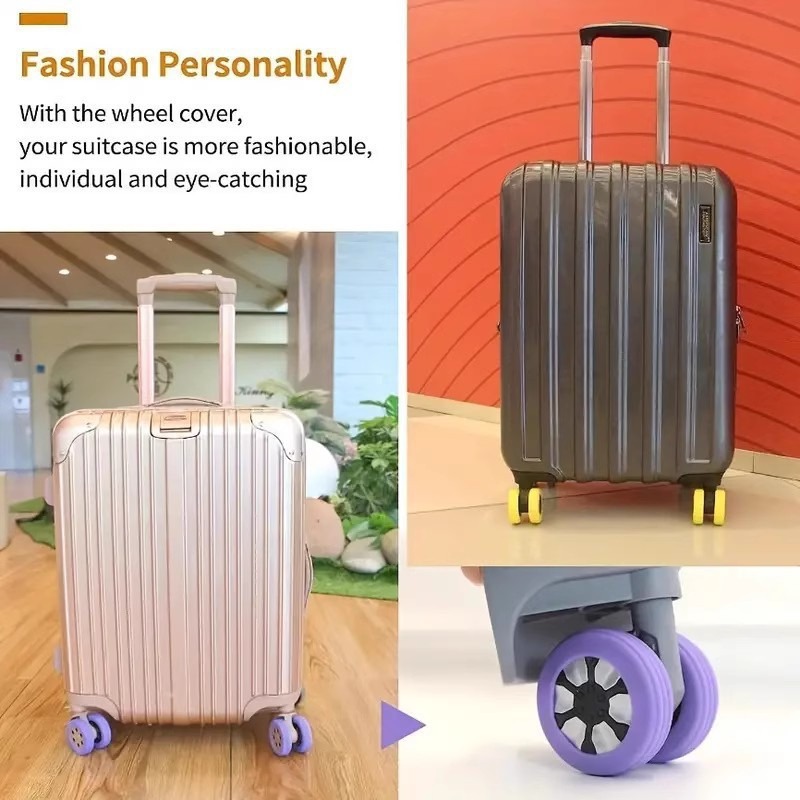 8 個のサイレント荷物ホイールゴムスリーブトロリーホイール交 - Silent Replacement Luggage Wheels のレビューと価格