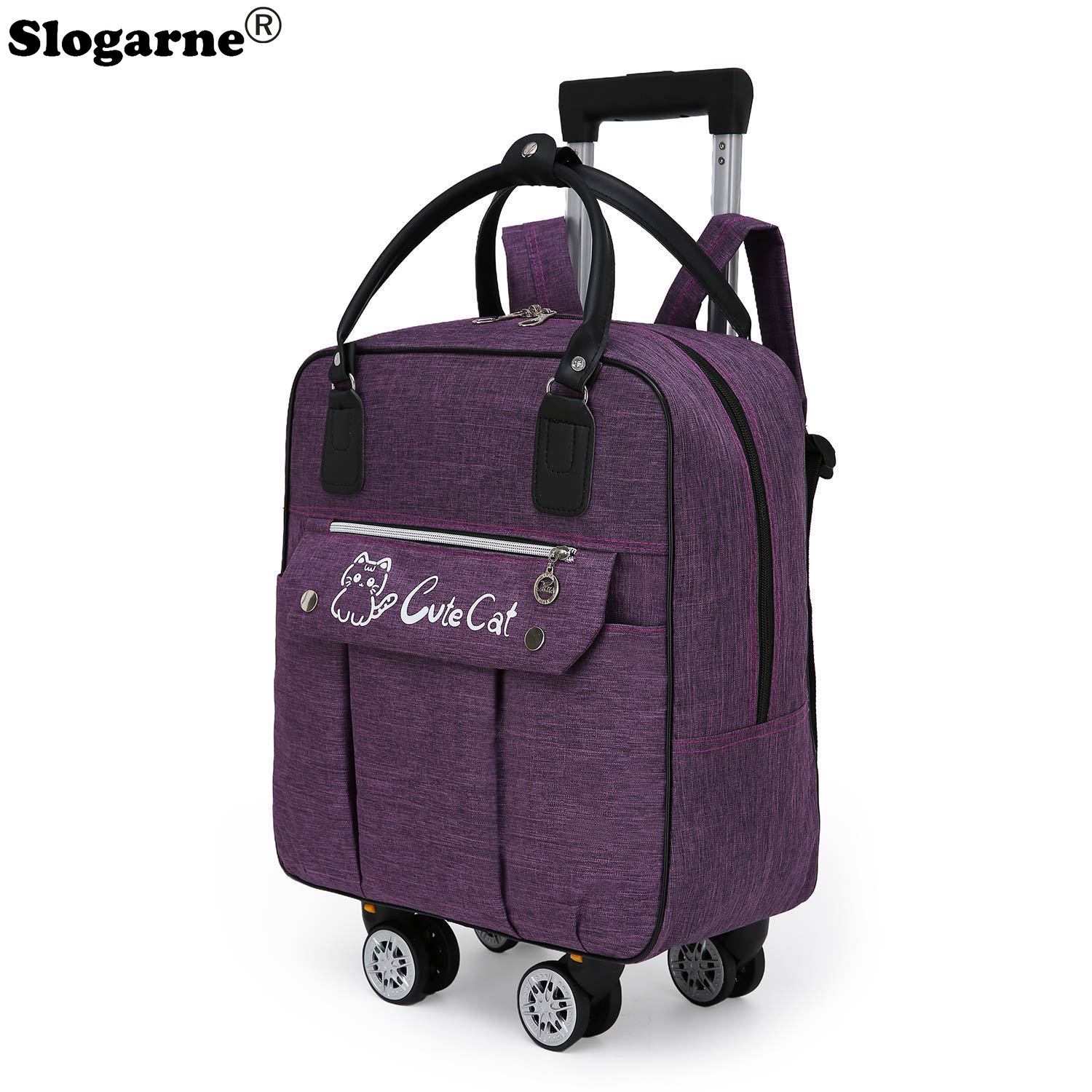 トロリー大容量トラベルバッグホイールスピナー荷物ポータブル搭 - Foldable Rolling Luggage Bag のレビューと価格