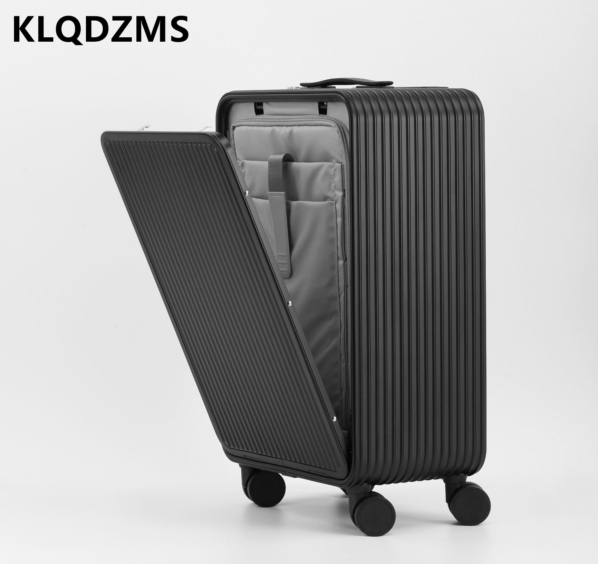 KLQDZMS 荷物全アルミニウムマグネシウム合金搭乗ボック - Front Opening Laptop Luggage 24 Inch のレビューと価格