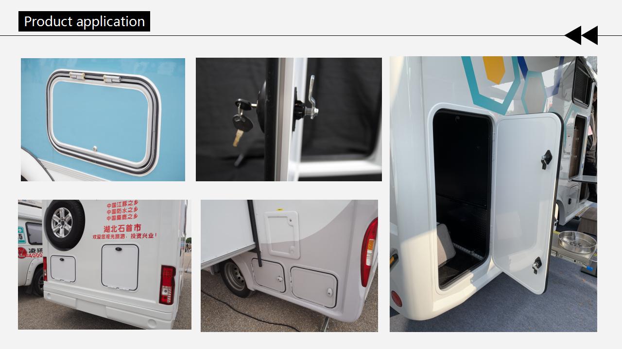 ホットセール中！ホワイトアルミ合金製RV荷物ドア保護防水丸角 - Luggage のレビューと価格