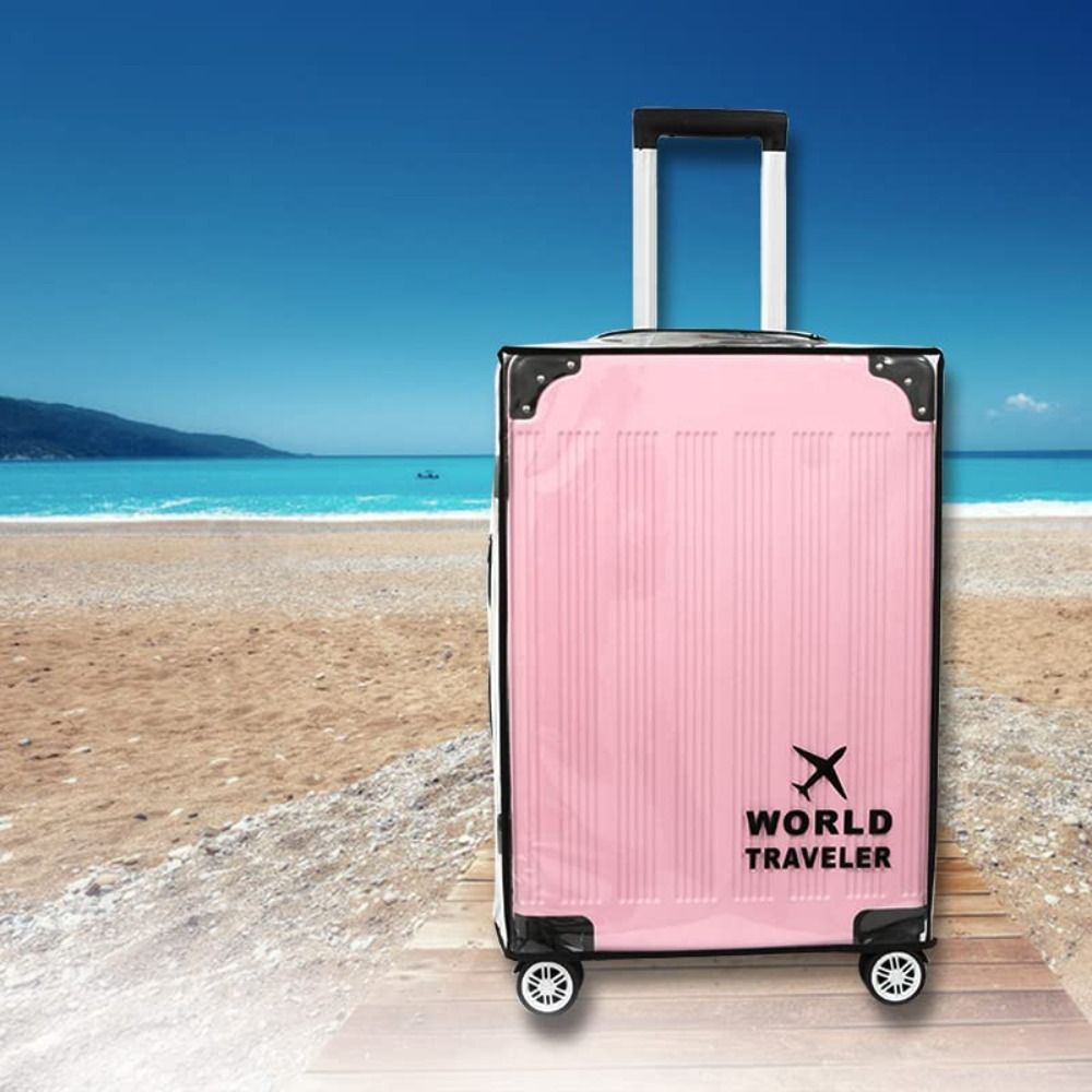 PVC 透明荷物カバー防水防塵荷物収納カバー耐久性のある旅行 - Waterproof Suitcase Cover Protector のレビューと価格