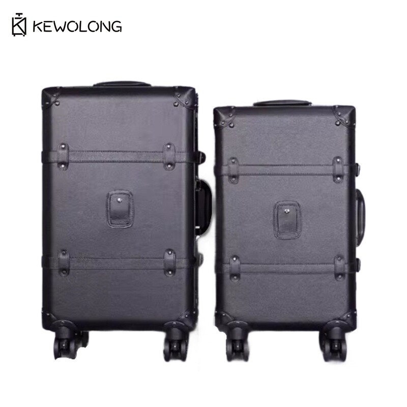 ヴィンテージ 20 24 スーツケースセット - レトロなプ - Retro Vintage Trunk Suitcase のレビューと価格