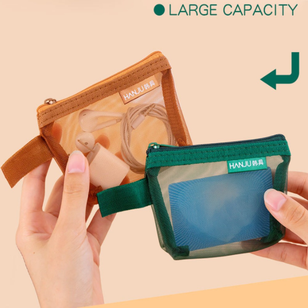 新しいメッシュ生地トラベルグリッドバッグ ミニナイロンメッシ - Wallets のレビューと価格