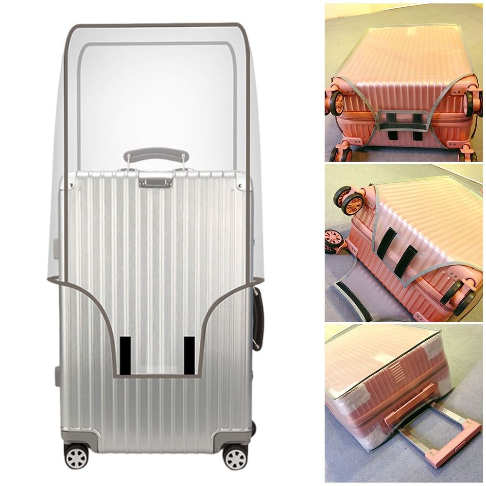 16-28 インチ旅行荷物カバー透明 PVC 荷物プロテクタ - Waterproof Suitcase Cover Protector のレビューと価格