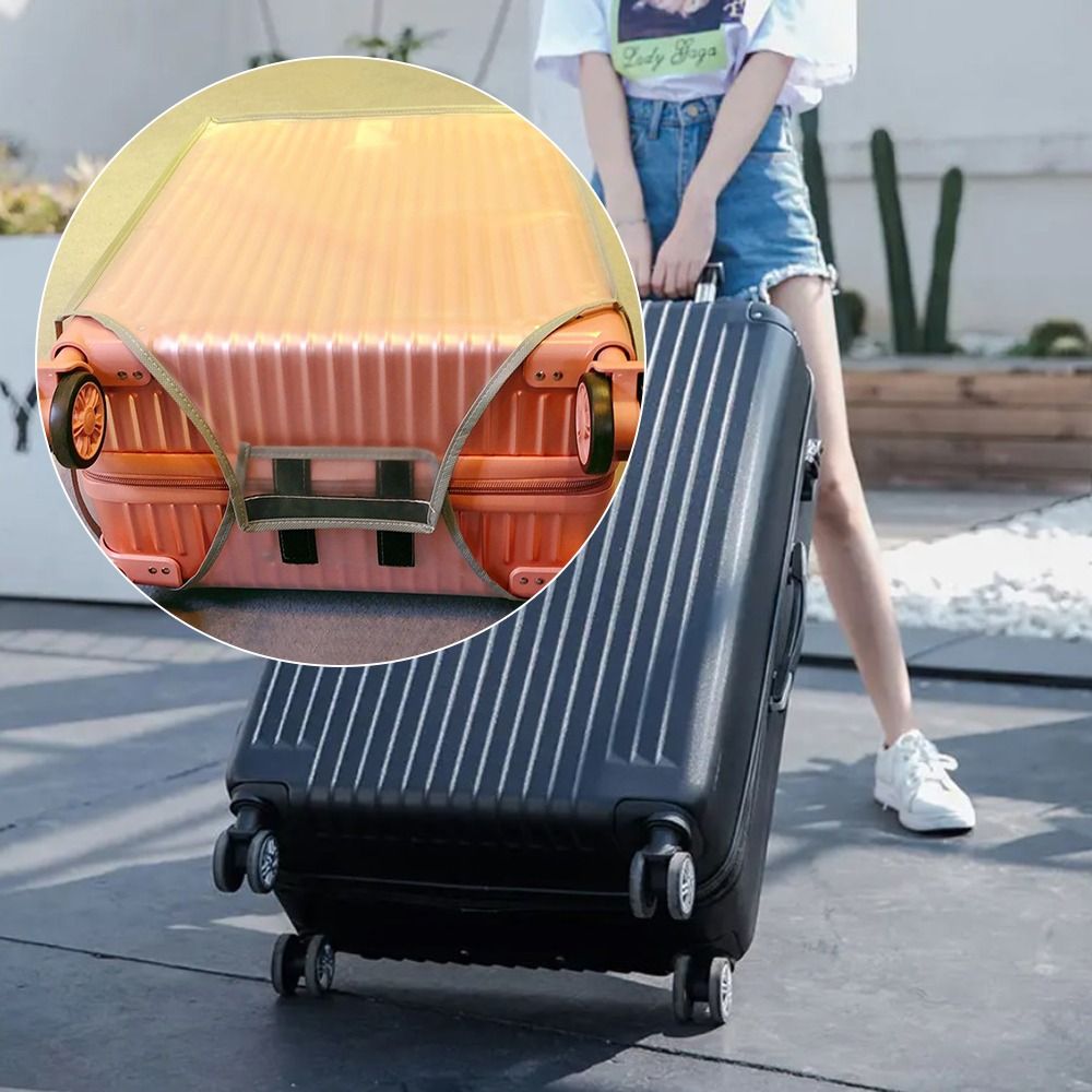 16-28 インチ旅行荷物カバー透明 PVC 荷物プロテクタ - Waterproof Suitcase Cover Protector のレビューと価格