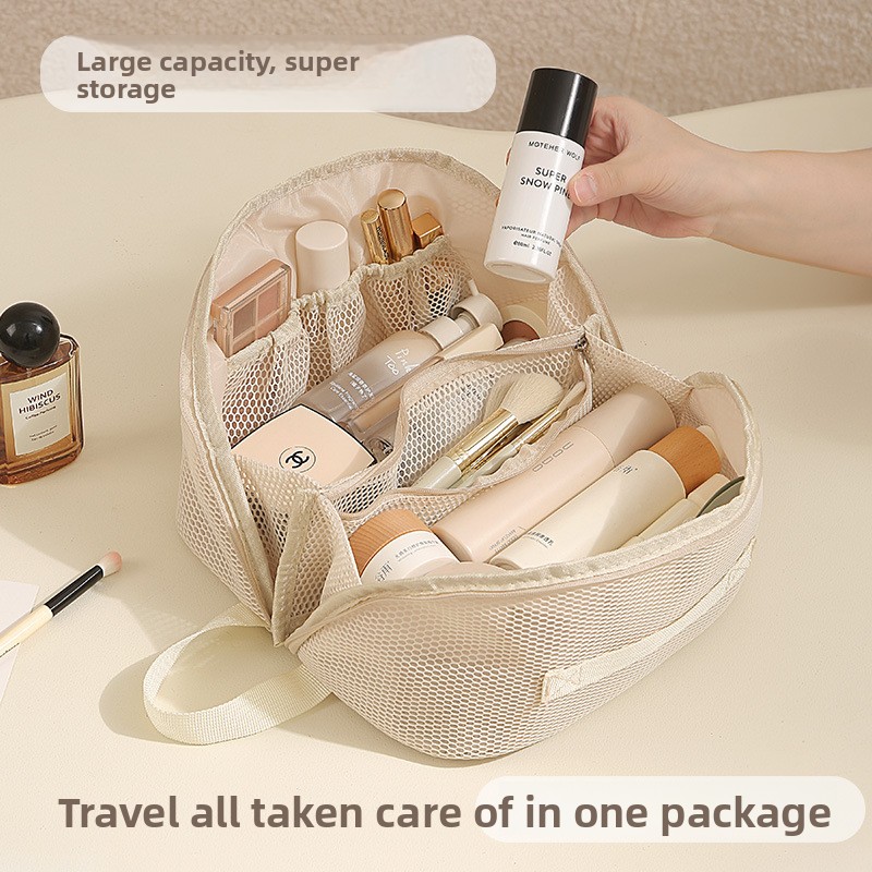新着メッシュ化粧品バッグ大容量パーティション化粧品バッグ旅行 - Cosmetic Bags のレビューと価格
